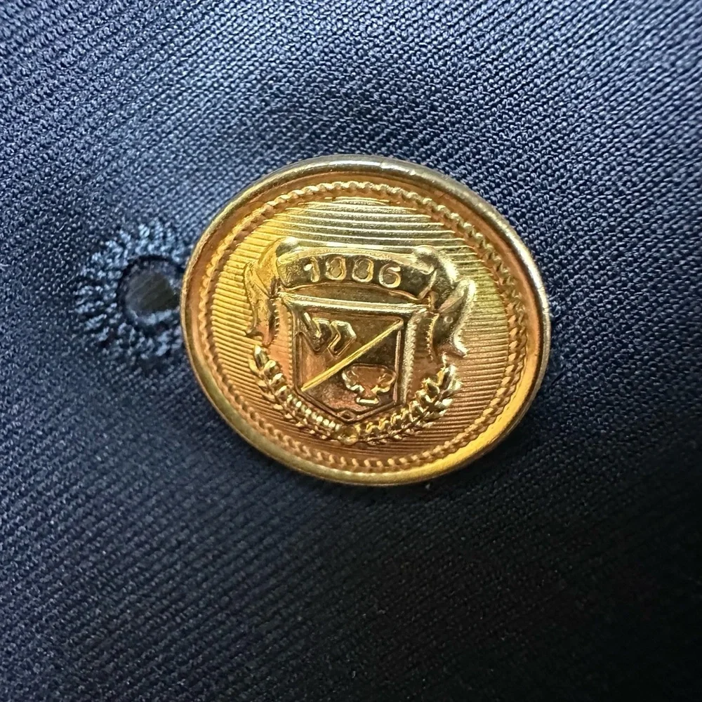 Ralph Lauren Coat-of-Arms Gold Button Sport Jacket Size 42L